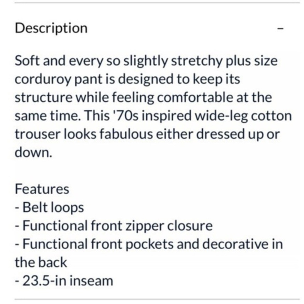 New Penningtons| Cropped Crushed Red Corduroy Highrise Pants - Picture 12 of 14